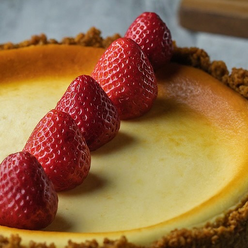 New York cheesecake with almond crust!